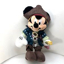 Disney Parks Mickey Mouse Pirates of The Caribbean Map 16" Large Plush w/ Tag