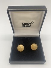 Montblanc Meisterstück Etoile Button Covers Manschettenknöpfe Cufflinks golden