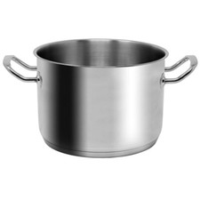 Pentola induzione per pasta verdure bollire in acciaio 18/10 grande D 22 triplo 