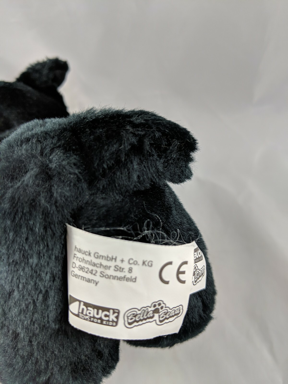 Bella Beau Black Dog Plush Puppy 7 Inch Hauck Toys Stuffed Animal toy