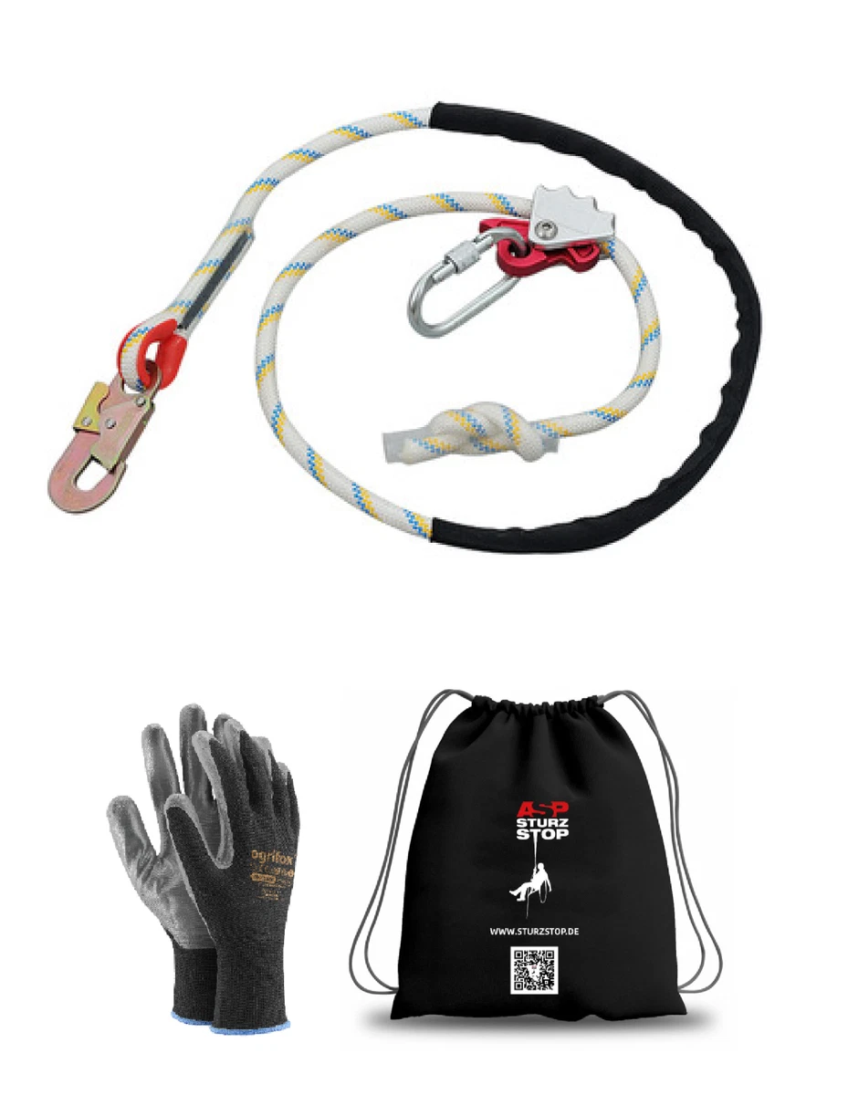 Preising Halteseil SK11+RC8+ Karabiner 1486 SZ 2m 1415_1486_1502_SZ-02