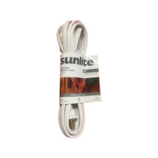 SUNLITE EX12-6W Household 12 foot White Extension Cord Item  04120
