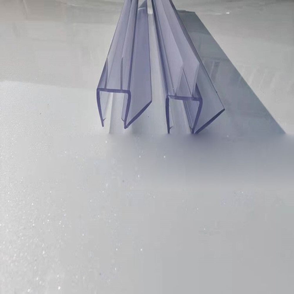 Long lasting Clear Shower Door Seal 2pcs 50cm Length Non Yellowing