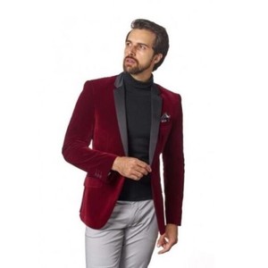 velvet red jacket