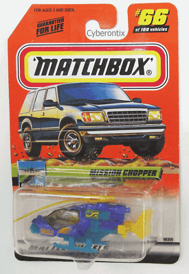 Matchbox 2000 Logo MISSION CHOPPER #66 Limited Edition MOSC Chase Rare 