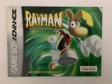 Rayman Advance GameBoy Advance GBA Instruction Manual Only - Good Shape