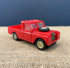 RARE VINTAGE TELSALDA RED LAND ROVER PLASTIC TOY CAR
