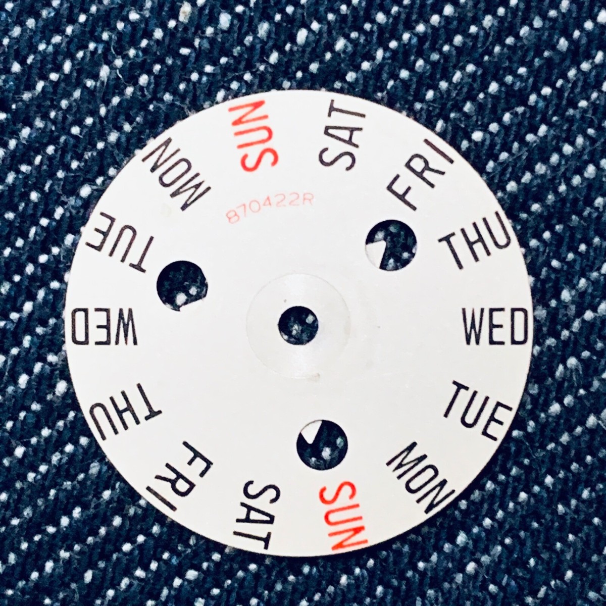 NOS GENUINE SEIKO DAY WHEEL PART NUMBER 870 xxx ALL MODELS SEE