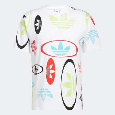 Adidas Originals Allover Print Logo T-Shirt Men's XL 2XL BNWT FAST