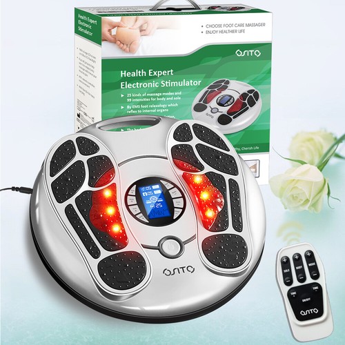 EMS Foot Massager Electric Pulse Improve Blood Circulation Reduce Swollen Ankles eBay