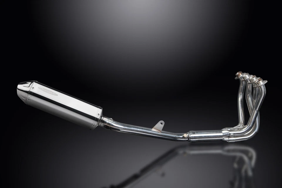 Honda CBR1100XX Blackbird 96-09 полный выпуск 4-1 13 дюймов треховальный глушитель из нержавеющей стали - Изображение 3 из 4