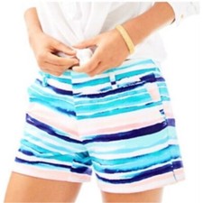 Pantaloncini Lilly Pulitzer Callahan 5" cuciture interne a righe casual tutti i giorni taglia 10