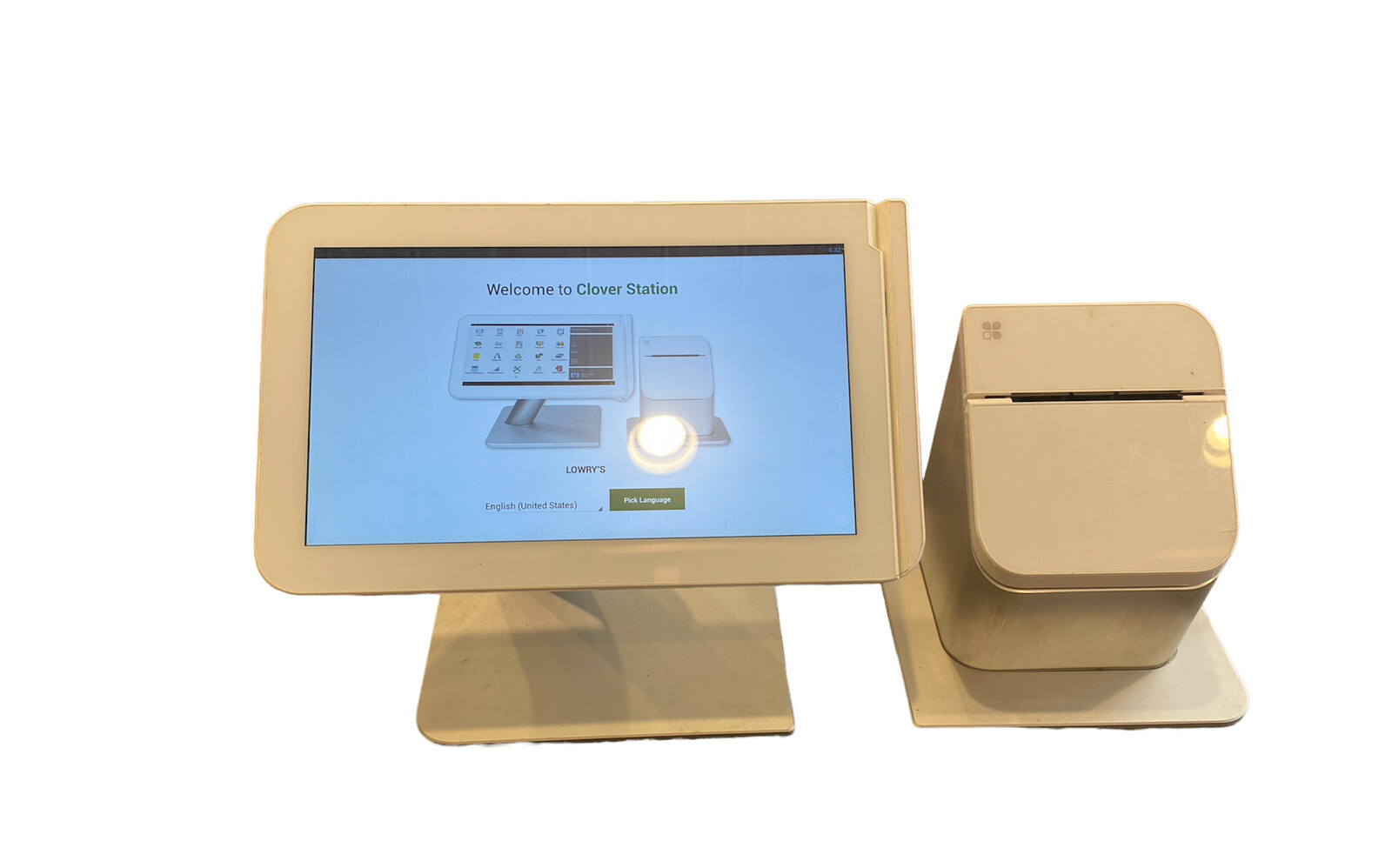 280) Clover 1.0 C100 Point of Sale Station POS System & P100 Printer