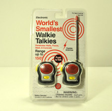 World's Smallest Walkie Talkie 100  Range NEW