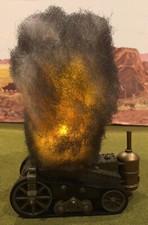 Illuminated Flickering LED Blast Smoke Fire Marker Warhammer 40k AoS Bolt Action