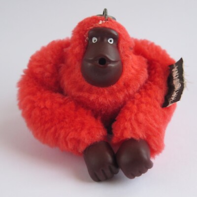 Kipling Schlüsselanhänger ROTER AFFE ''KRYSTINA'' | klein 4,5 cm | Tasche Keychain