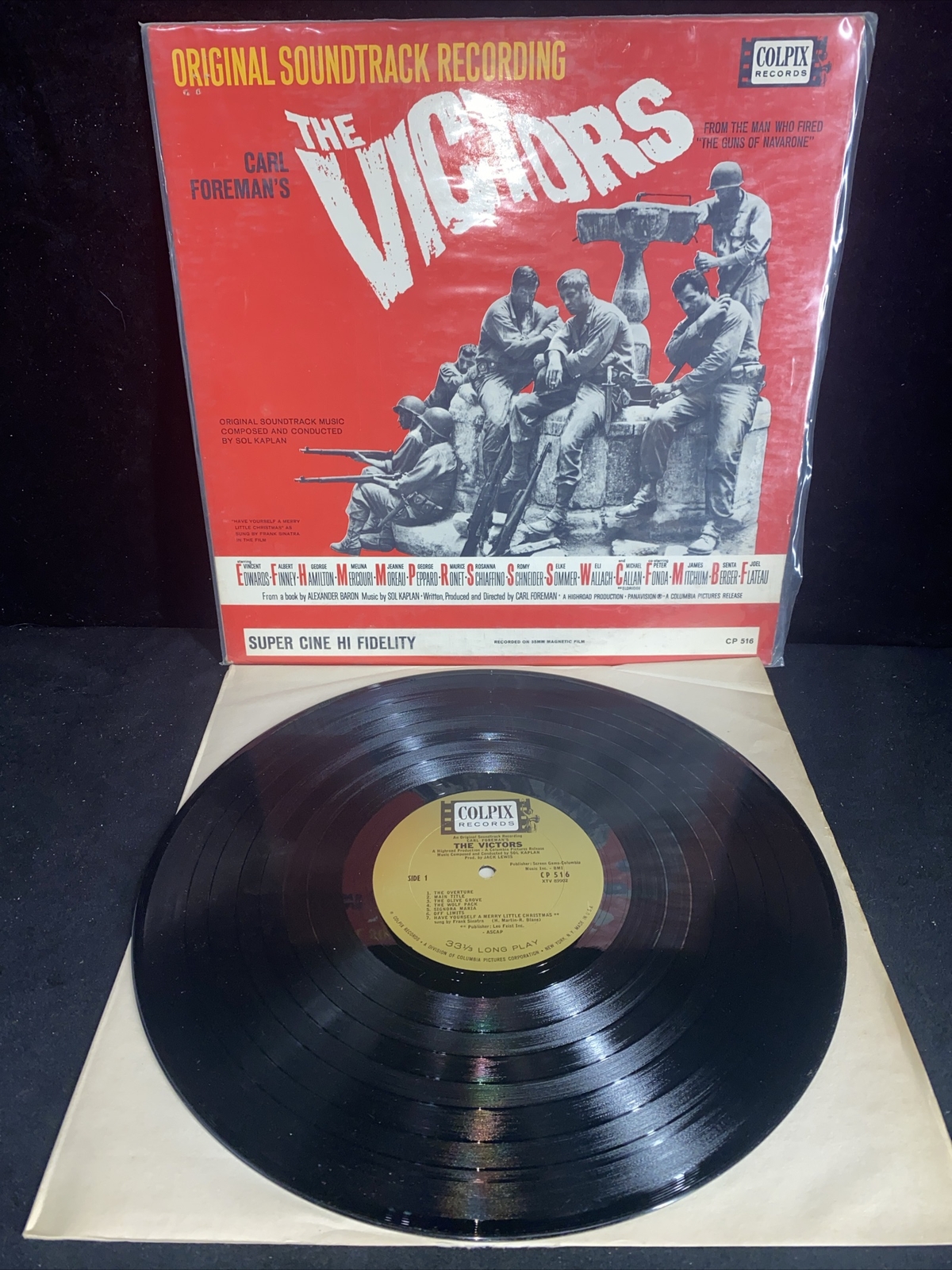 THE VICTORS - Original Soundtrack - COLPIX records (1963) Sinatra VG+ EX