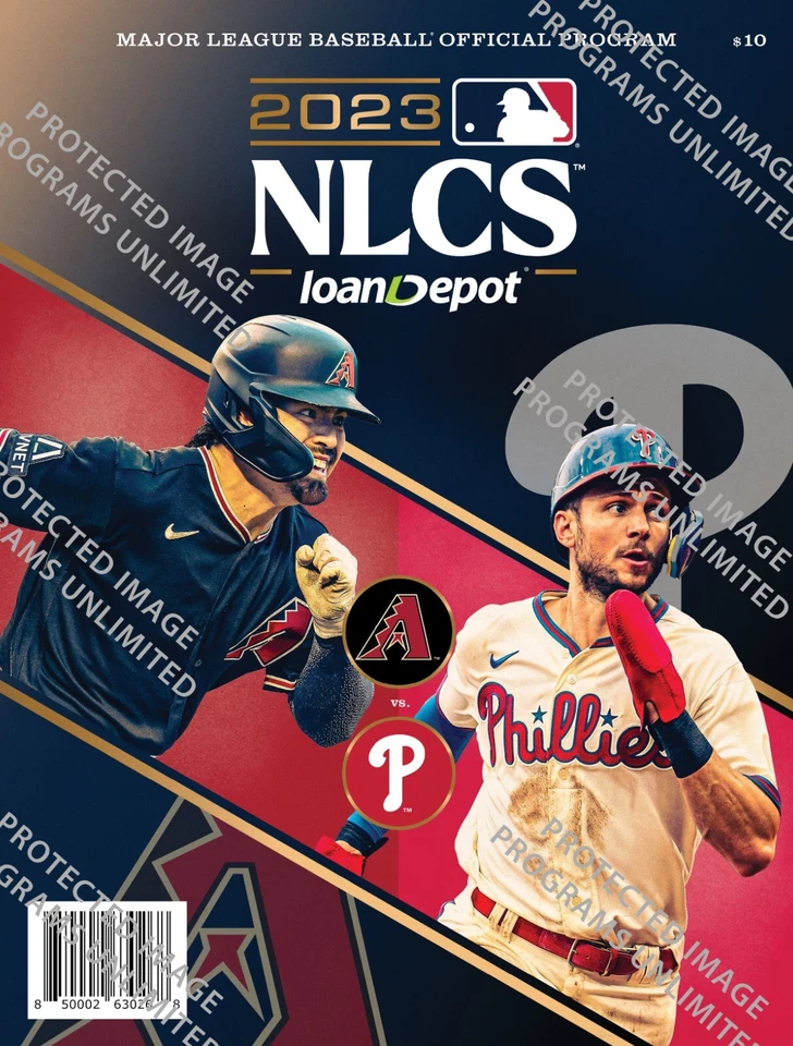 2023 WORLD SERIES ALCS NLCS PROGRAM SET (3) RANGERS DIAMONDBACKS PHILLIES ASTROS - Image 3 of 4