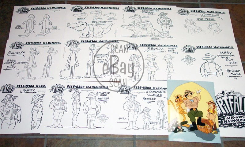 PITFALL HARRY ANIMATORS' MODEL SHEETS HANNA BARBERA Ruby Spears ARTIST GUIDE