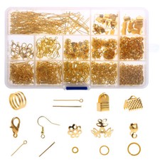 760Pcs Jewelry Making Findings Clasps Hooks DIY Necklace Earring Supplies Kit