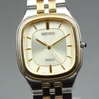 Vintage [Near Mint] SEIKO Dolce 8J41-0AA0 Two Tone Quartz Men's Watch From JAPAN