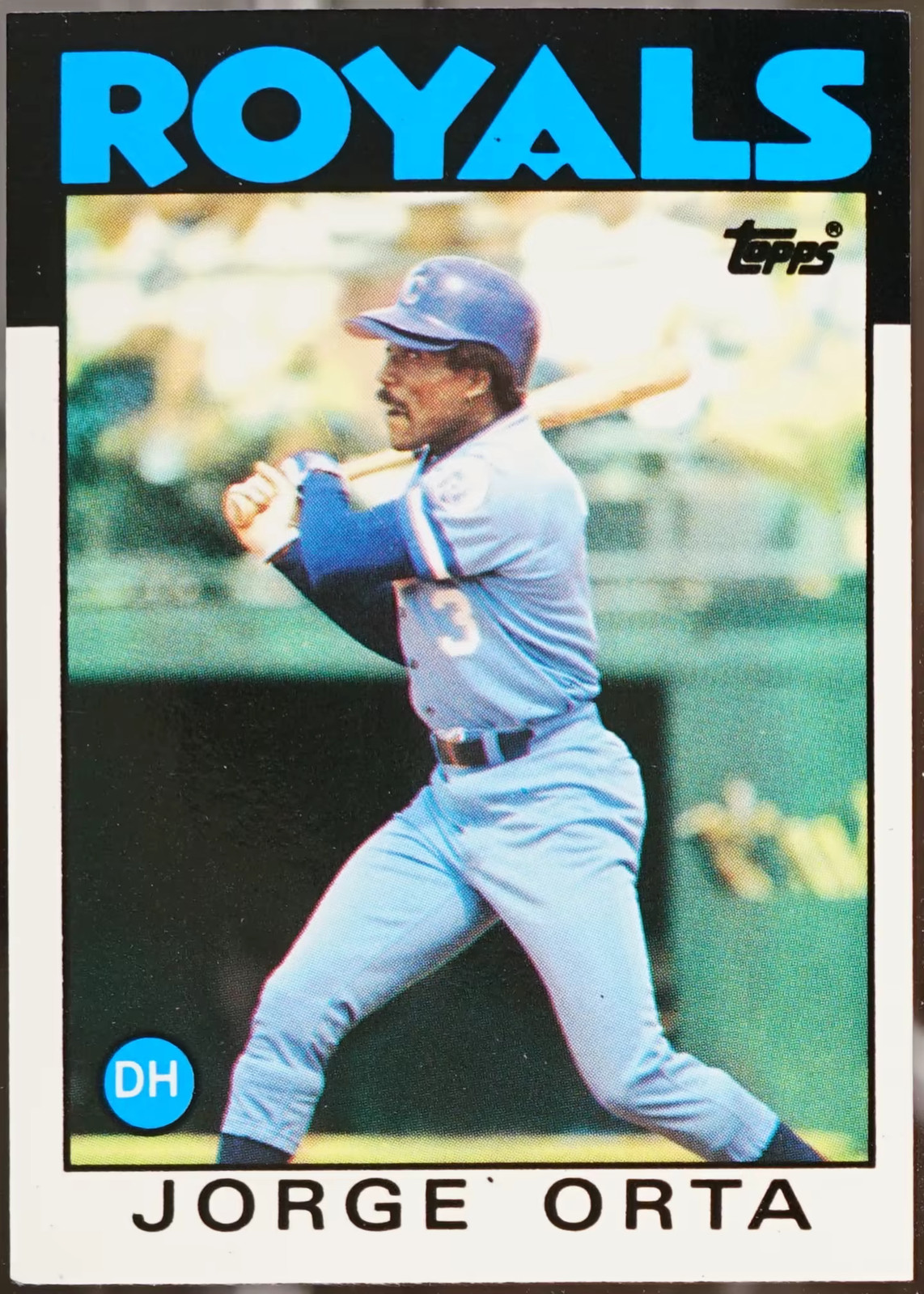 1986 Topps - Collector's Edition (Tiffany) Baseball Jorge Orta #541 NM