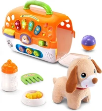 VTech Care for Me Learning Carrier Toy for Toddlers, Orange