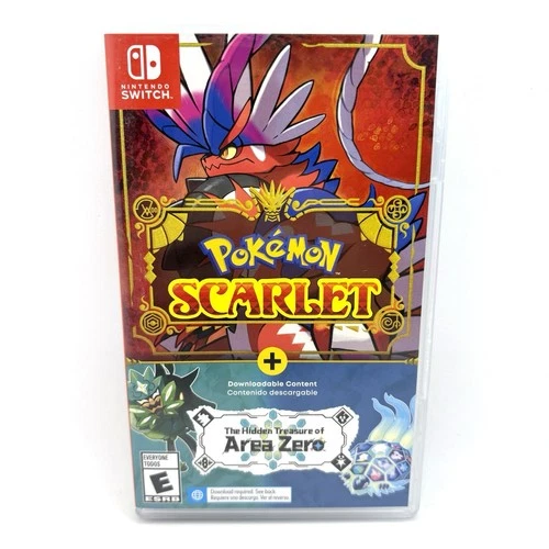 Nintendo Switch Pokemon Scarlet + The Hidden Treasure of Area Zero DLC CIB