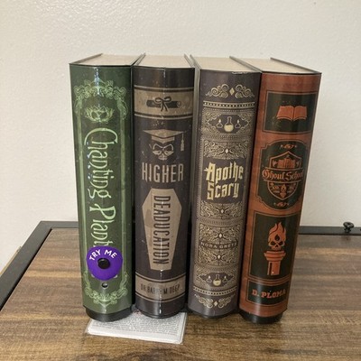 Gemmy Halloween Animated Prop Moving Books Sound Haunted Library Decor Tested