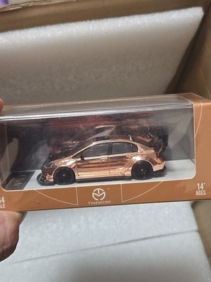 Time Micro 1:64 Honda Civic Type R Bronze Chrome Rare Diecast 