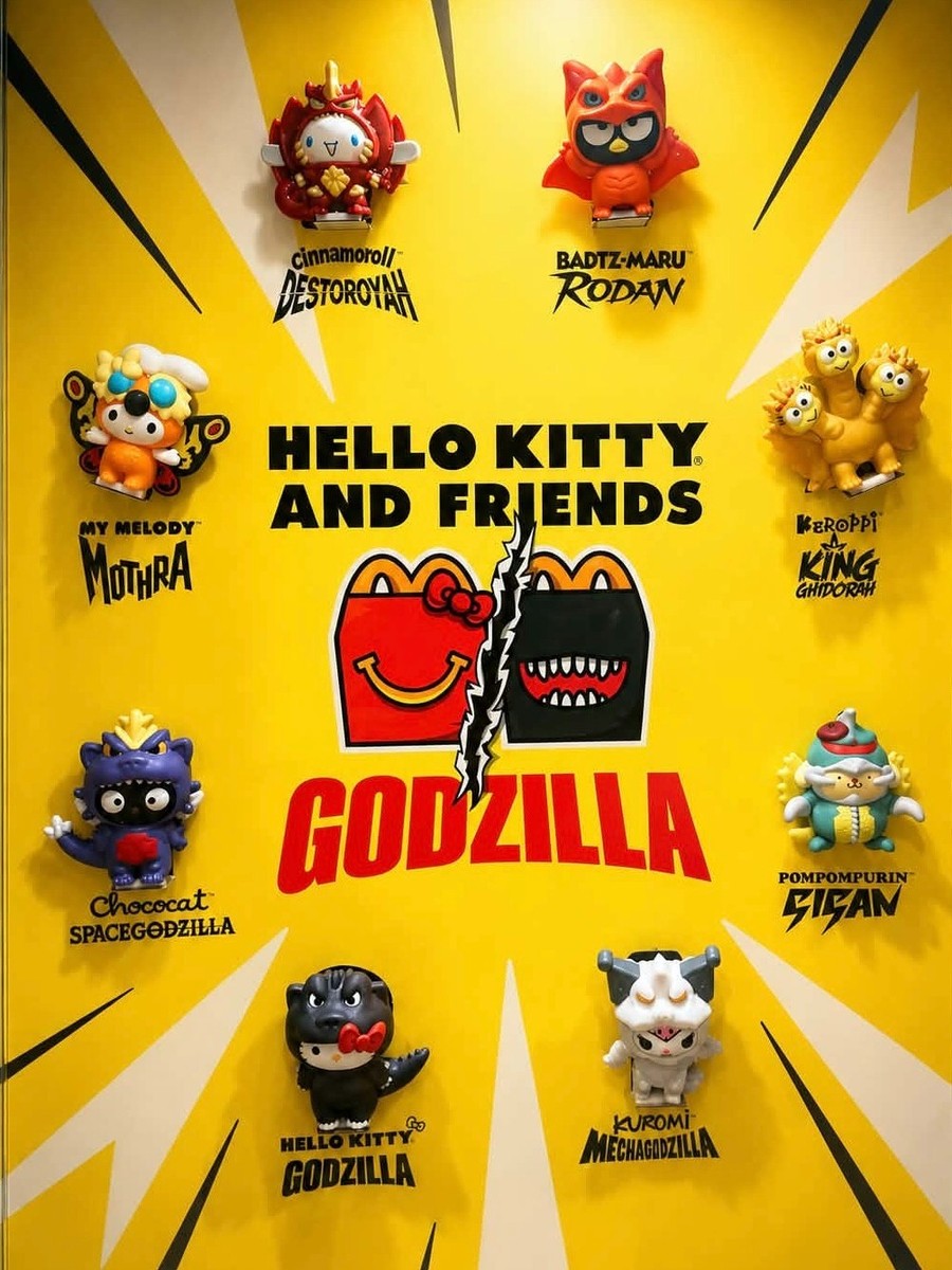 McDonald's プレイステーション エプロン ピポサル McDonald's Happy Meal Hello Kitty Godzilla 🦖 YOU PICK MCD TOY