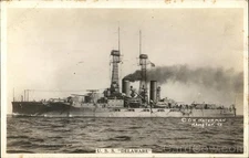 Navy USS Delaware Original Vintage Real Photo Postcard RPPC