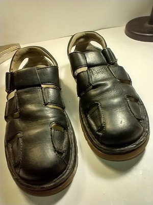 Dr. Doc Martens 8B77 Black Leather Fisherman Sandals Men\'s sz 9M. Doc Martens Fisherman Sandals - Etsy main image 4