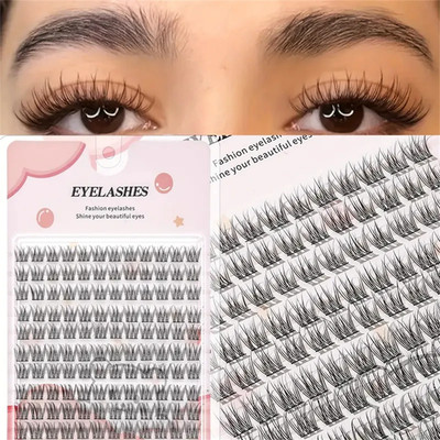 Einfach anzuwendende falsche Wimpern Set, dicker Cartoon-Stil mit natürlichem Look, Suitab