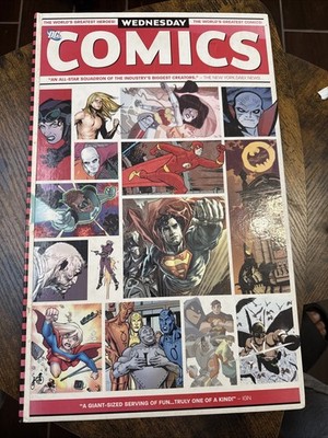 WEDNESDAY COMICS DC Comics Hardcover Book 2010 Oversize 11x18 Batman Superman