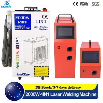 Handheld 4 in 1 Laser Welding Machine 2000W Cutting Cleaning CE Certified DE