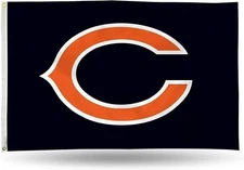 Chicago Bears Premium 3x5 Feet Flag Banner, C Logo Design, Metal Grommets,...