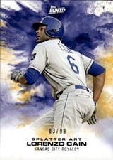 2017 Topps Bunt Lorenzo Cain Splatter Art #SP-LC SP /99
