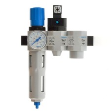 Festo Maintenance Unit LFR-1/4-D-MINI-KD 185745 with Pressure Gauge