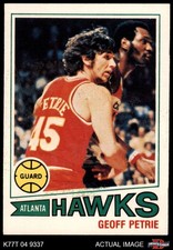1977 Topps #46 Geoff Petrie Hawks Princeton 7 - NM