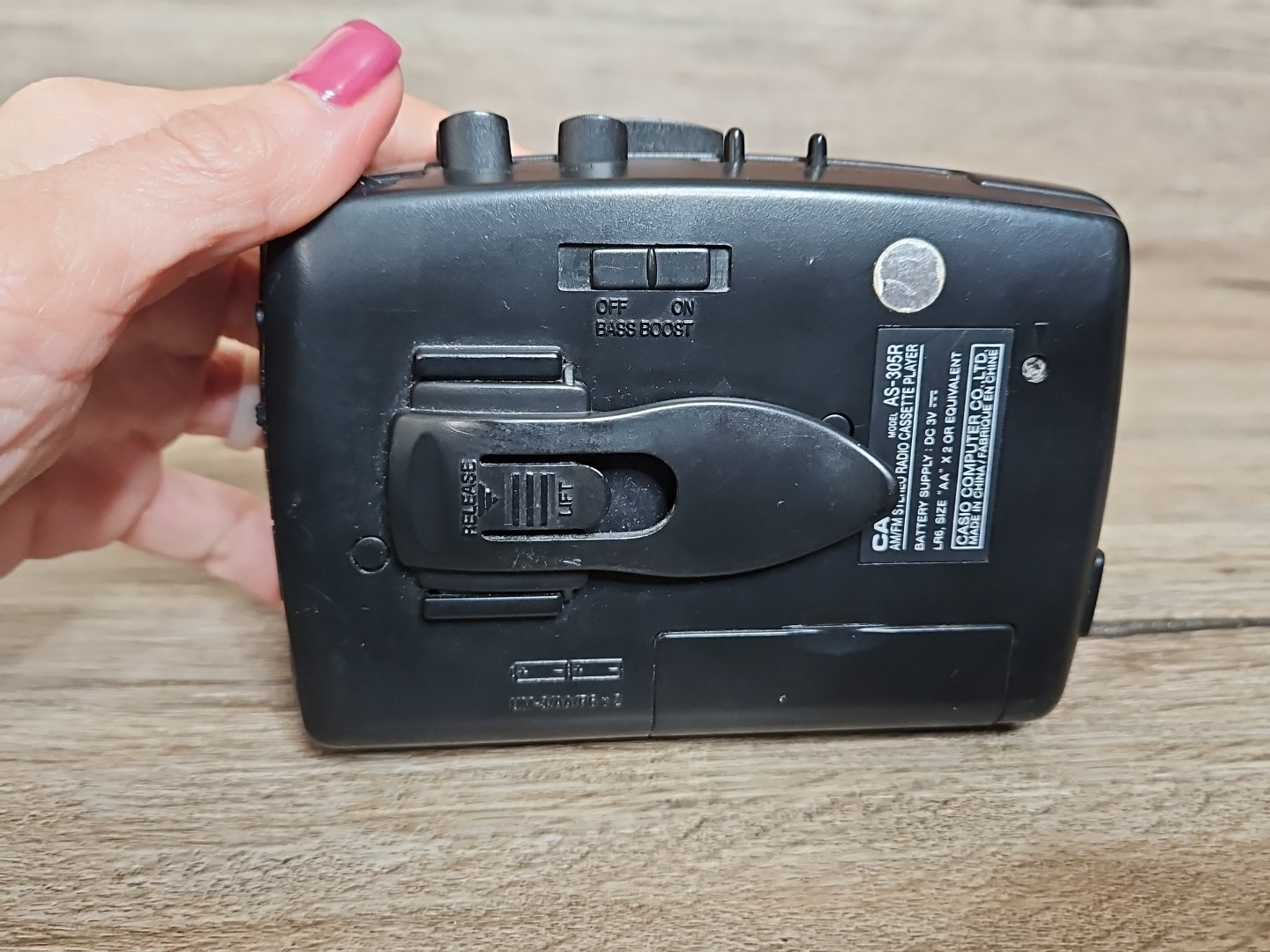 Vtg Casio Radio Cassette Player AS-305 R Auto Reverse BBS AM/FM 