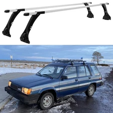 For Toyota Tercel Wagon 63" Rain Gutters Roof Rack Cross Bars Cargo Bike Carrier