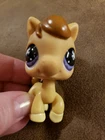 Littlest Pet Shop Horse Toy Figure #684 Purple with Snowflake Eyes Hasbro