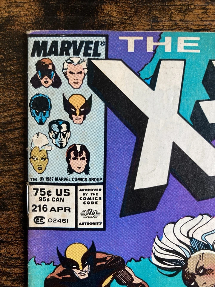 Uncanny X-Men #216 - Newsstand Mark Jewelers Variant 💎 1987 Marvel Comics US VO - Photo 3/4