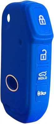 Silicone Key Fob Cover Case for 2019-2023 Sportage K5 HEV/PHEV NIR Model: Blue