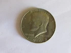 1968-D Kennedy Half Dollar Coin,  Circulated, Natural Patina