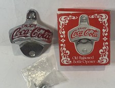 Vintage Cast Iron Enjoy Coca Cola Bottle Opener for Wall Taiwan New Old Stock
