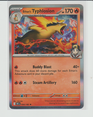 Pokemon TCG Destined Rivals Typhlosion Holo Card 034/182 Pokemon TCG Destined Rivals Typhlosion Holo Card 034/182
