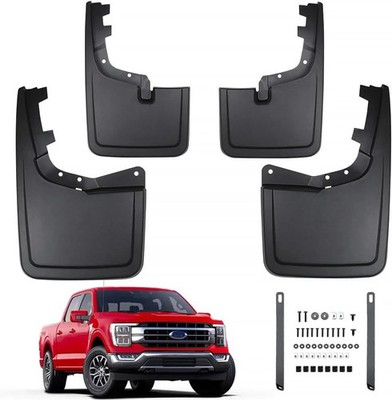 4 Pack Truck Mud Flaps for Ford F150 2021-2026 Front & Rear Splash Guards