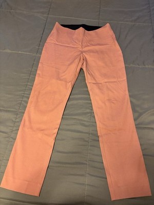 A New Day Pink Straight-Leg Dress Pants Side Zipper Flat Front Women s Solid
